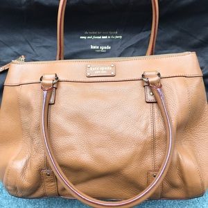 SOLD Brown Kate Spade leather tote